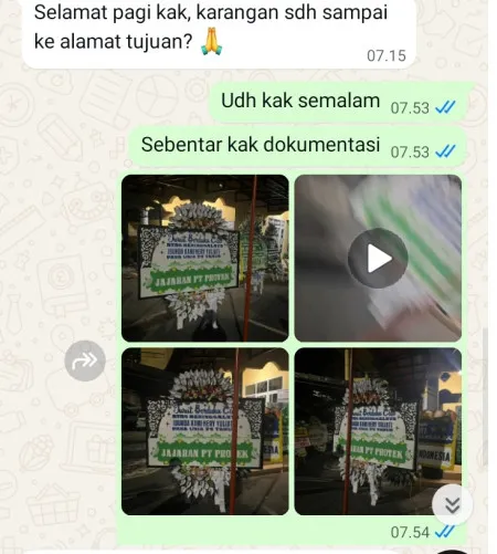 Pengiriman Papan Bunga Selamat Bungo
