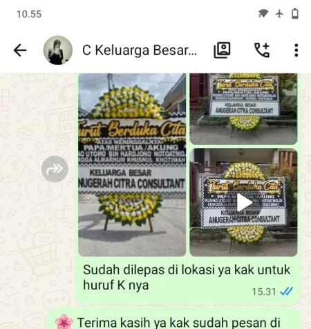 Pengiriman Papan Bunga Duka Bungo