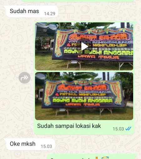Pengiriman Papan Bunga Bungo